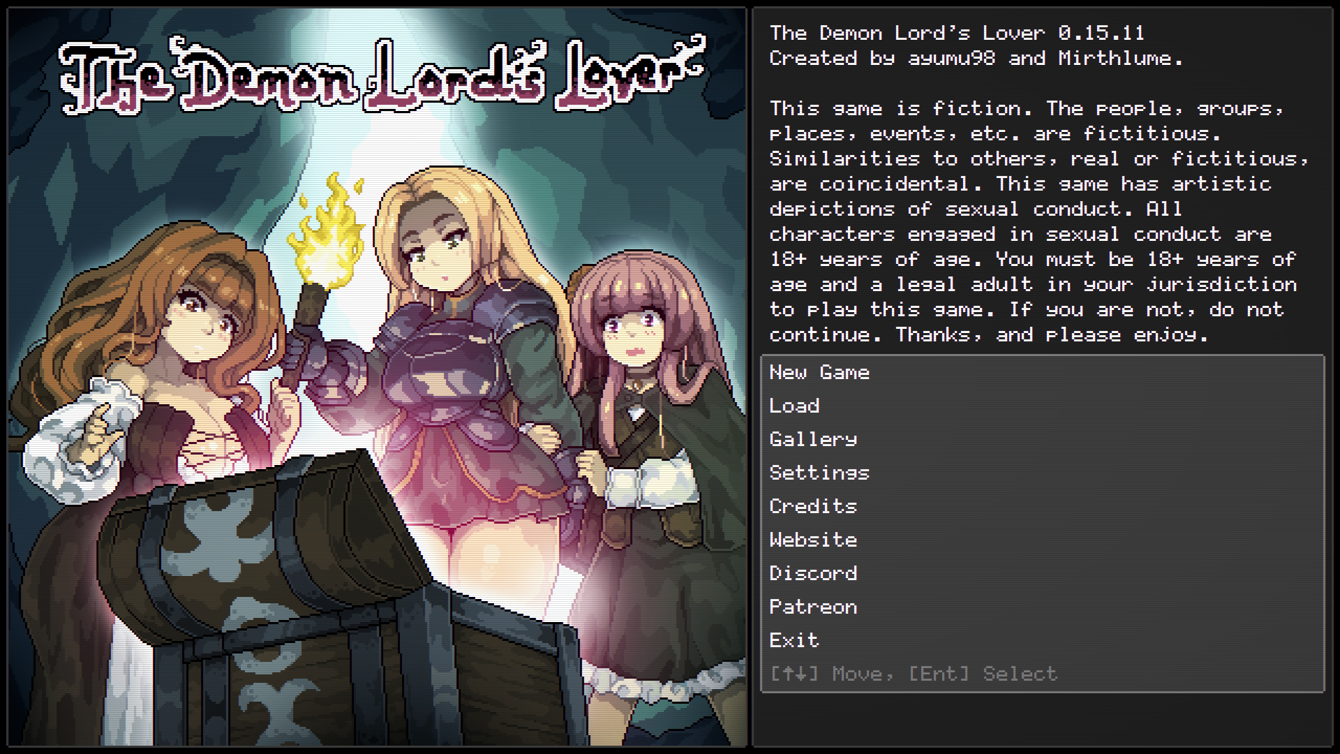 The Demon Lord’s Lover official title logo